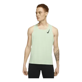 Nike AeroSwift Singlet Green/Yellow